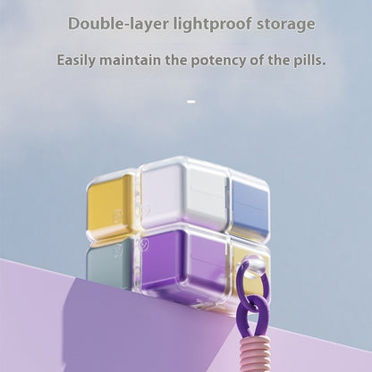 Organizador de Pastillas Cubo de Gran Capacidad